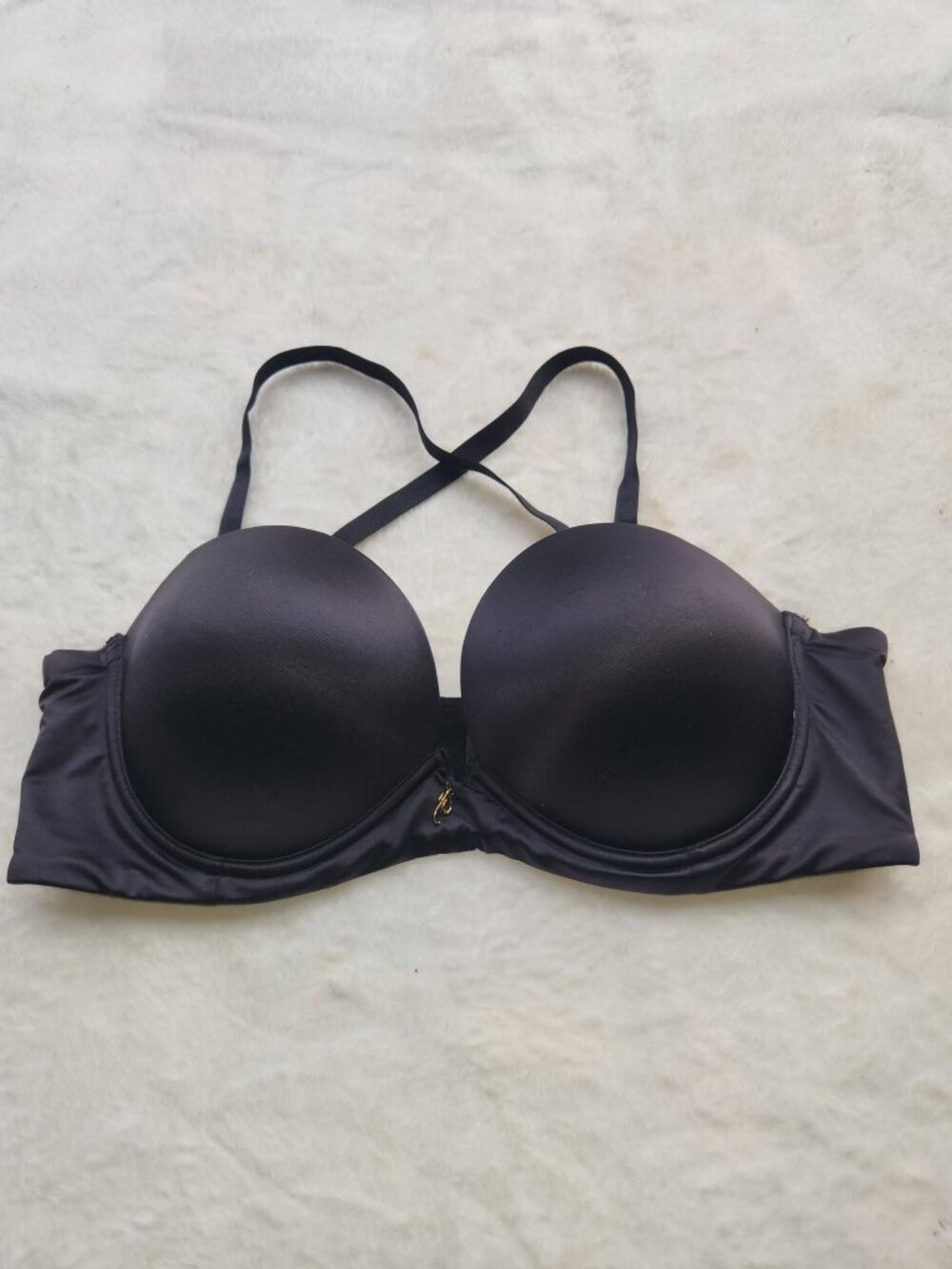 38B Black Women's Padded Push-Up Bra Frederick's of Hollywood